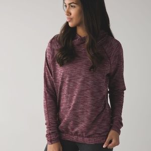 Lululemon Healthy Heart Pullover in Heathered Bordeaux, Size 4